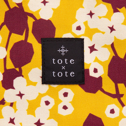トートバッグ（retoro flower January）
