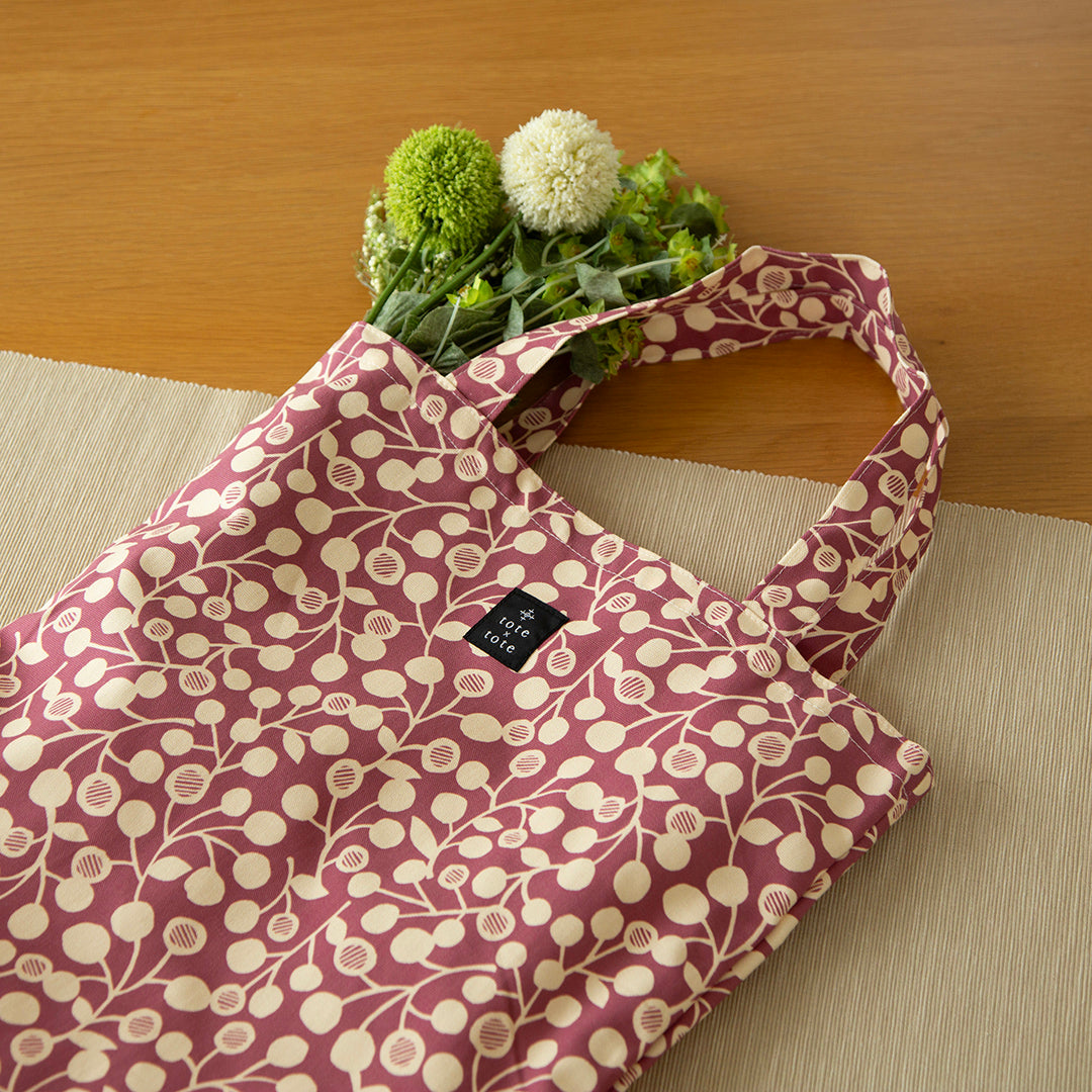 トートバッグ（retoro flower February）